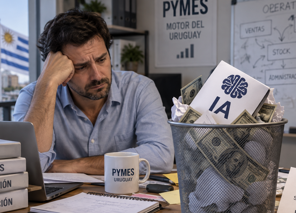 Las pymes uruguayas desperdician presupuesto al comprar inteligencia artificial sin ordenar su operativa