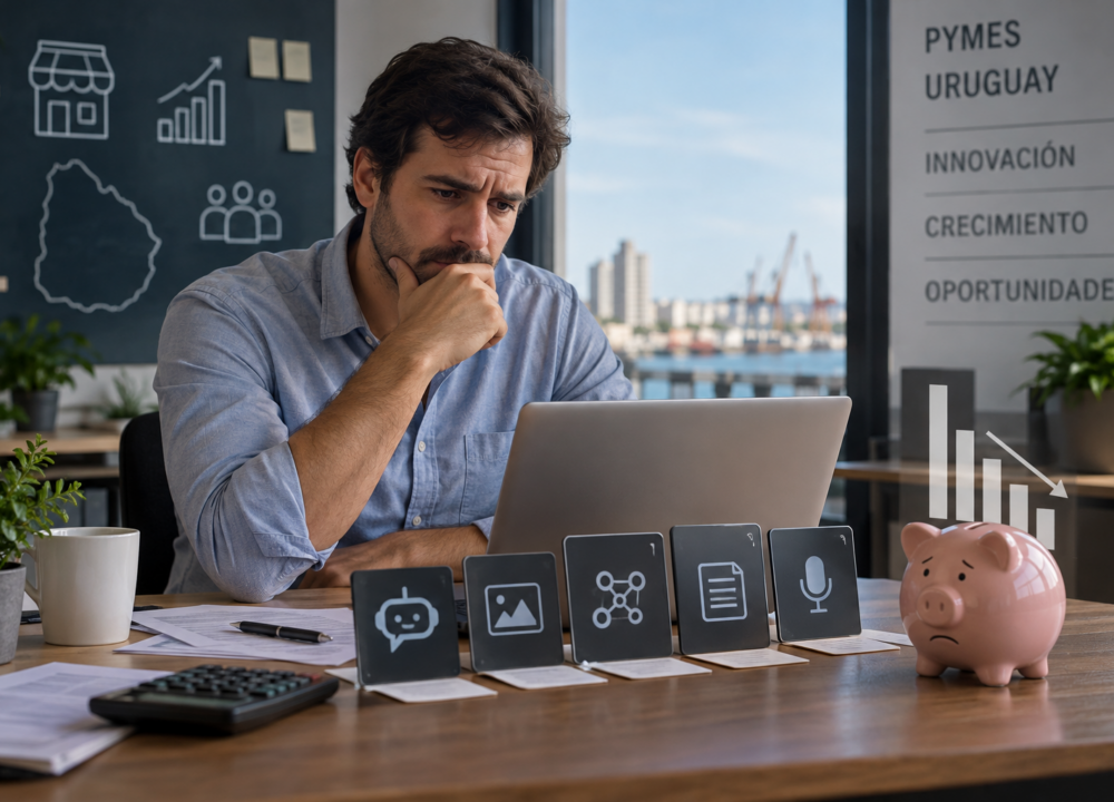 Las pymes uruguayas postergan la rentabilidad al encargar pruebas sueltas de inteligencia artificial
