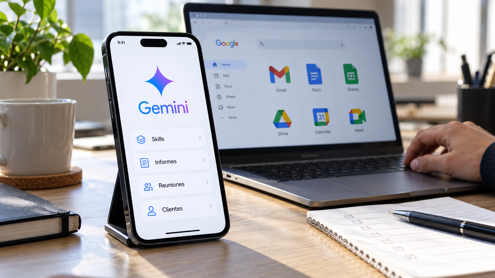 Google demora los "skills" dentro de Workspace y los despliega primero en la app Gemini