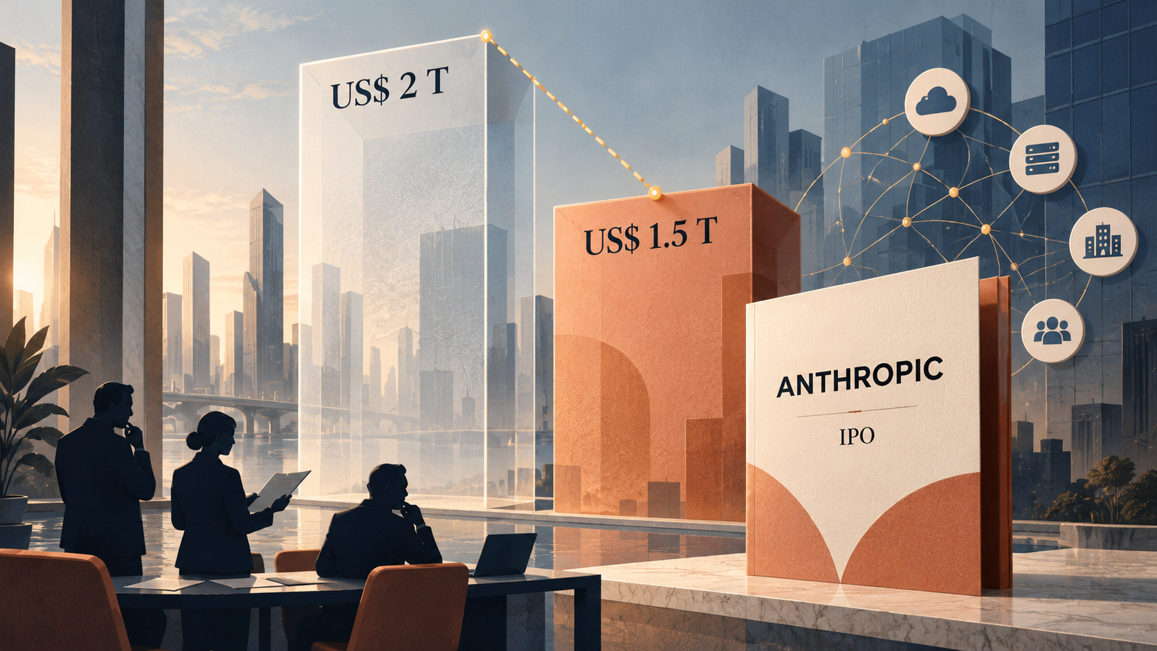Valoración de Anthropic: inversores la bajan a US$ 1,5 billones