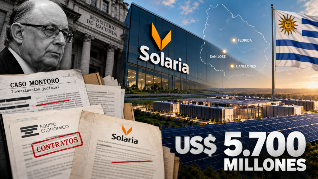 Solaria, 5.700 millones de dólares y un pasado que Uruguay debería conocer antes de celebrar
